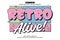 Retro vintage editable text effect. Retro Alive 3d cartoon style premium vector