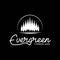 Retro Vintage Evergreen, Pines, Spruce, Cedar trees logo