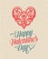 Retro Vintage Happy Valentines Day Greeting Card