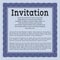 Retro vintage invitation. Money Pattern.  Vector illustration.  Blue color