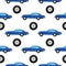 Retro vintage old style car vehicle automobile seamless pattern transport antique garage classic auto vector