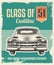 Retro vintage poster - metal sign design