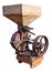 Retro vintage rusty agricultural machinery - iron device for w