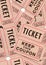 Retro vintage tickets and coupons