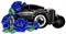 Retro vintage vector 60s, 50s automobile. Old school car with hand drawn frame and decorative roses in classic style
