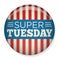 Retro Vote or Election Pin - Super Tuesday