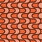 Retro Warm pattern in vintage style of the 60s and 70s