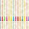 Retro watercolored stripes and dots background pattern