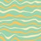 Retro wavy line seamless pattern. Distorted background 1970, 1960 vintage style. Liquid curvy trippy psychedelic template for