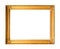 Retro wide wooden picture frame cutout