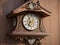 Retro wooden cuckoo clock.