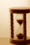 Retro wooden hourglass