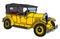 The retro yellow convertible