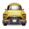 Retro yellow taxi