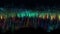Retrofire 8-bit Fir Forest: Colorful Pixel-art Under Aurora