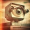 Retrofuturistic CCTV Eye - AI Generated