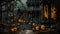 Retrograde: A Haunting Halloween City With Pumpkins And A Mansion