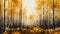 Retroperistalsis 8-bit Aspen Forest Firelighter Painting
