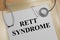 Rett Syndrome - medical concept