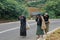 Returning Women Tea pickers on a plantation at Nuwara Eliya