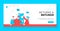 Returns and refunds banner template. Flat style illustration, thin line art design