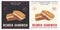 Reuben Sandwich American grilled food illustration