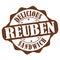 Reuben sandwich grunge rubber stamp