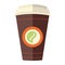 reusable coffee cup brown mock up