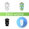 Reusable coffee cup icon