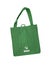 Reusable green shopping bag with recycle symbol