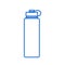 Reusable water bottle icon. Flat cartoon style
