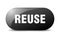 reuse button. sticker. banner. rounded glass sign