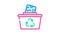 reuse solid waste color icon animation