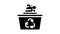 reuse solid waste glyph icon animation