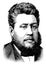 Rev. Charles Haddon Spurgeon, vintage illustration