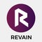 Revain R vector logo. First Trustworthy Review Platform, Built With Blockchain Technology and crypto currency.