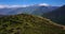 Revealing drone shot beauty of Colca Canyon on a sunny day