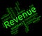 Revenue Word Represents Words Wordcloud And Revenues