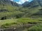 A rever between the green hills of Glencoe, Scotland