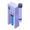 Reverse osmosis system icon isometric vector. Water filter
