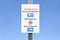 Reverse parking only one way system and speed limit car park safety sign