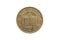 Reverse of a ten cent euro coin of Germany Brandenburg Gate of Berlin
