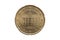 Reverse of a Twenty cent euro coin of Germany Brandenburg Gate in Berlin