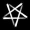 Reversed pentagram occult symbol