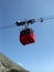 Reversible aerial ropeway