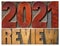 Review of 2021 year banner