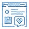 review internet shop web site doodle icon hand drawn illustration