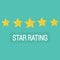 Review rating , customer reviews stars rate