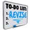 Revise Word To Do List Make Change Improvement Fix Problem
