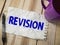 Revision, text words typography written on paper, life and business motivational inspirational